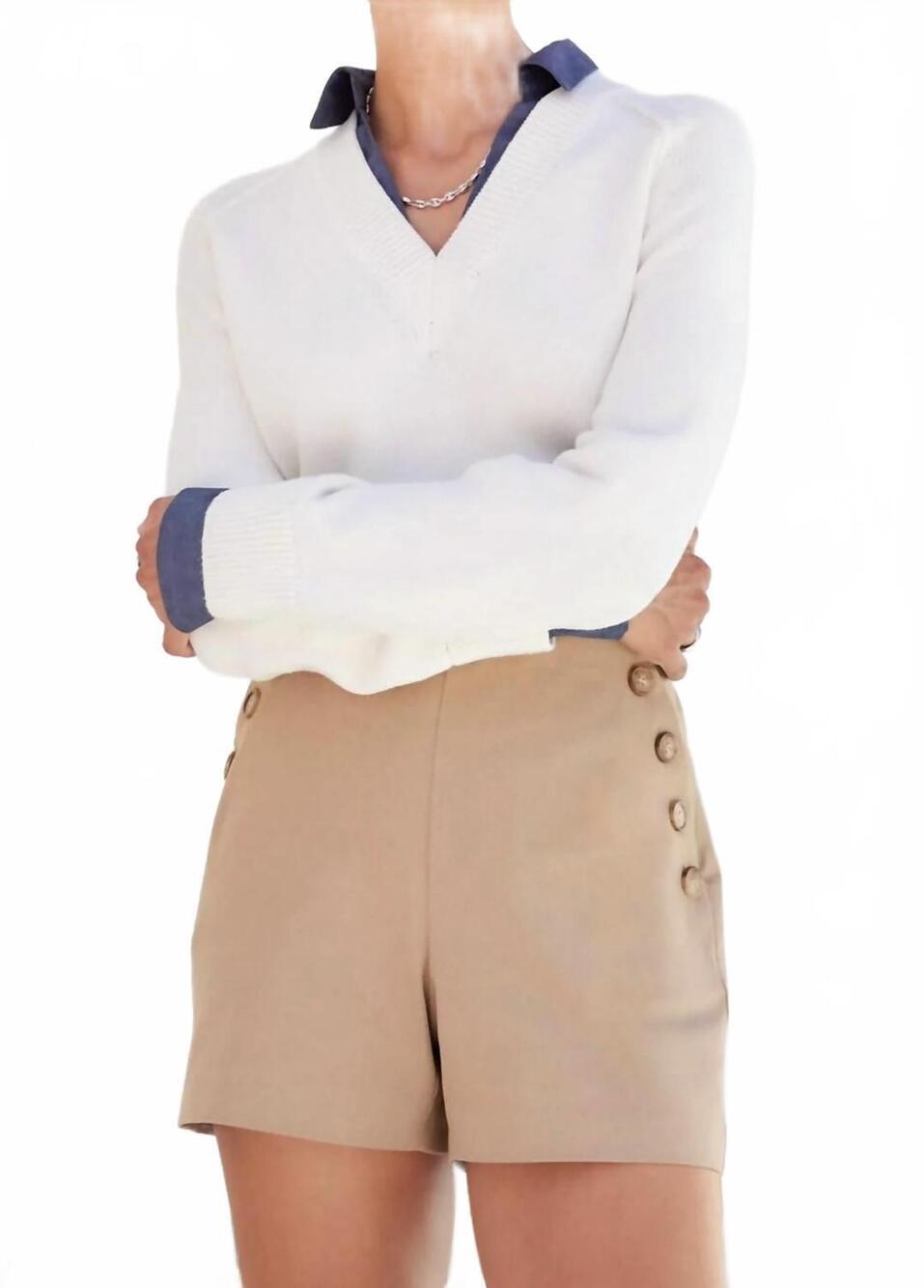 NEW FIFTEEN TWENTY button pocket shorts in khaki
